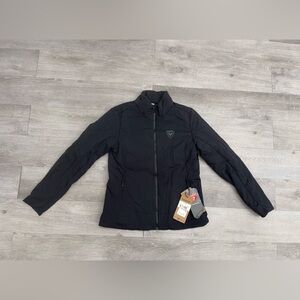 Rossignol Opside Jacket Ski Winter Zip up Black Woman Size Medium